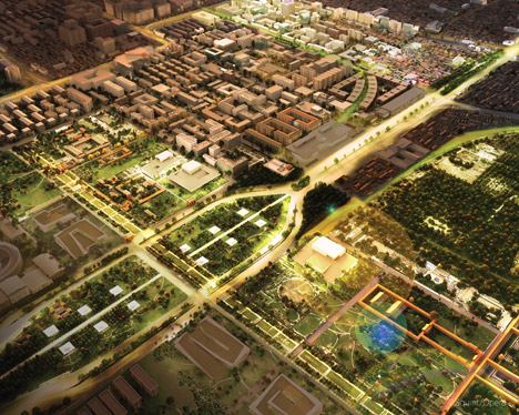 Beijing Tianqiao (Sky Bridge) Performing Arts District Master Plan; Beijing, China, by SOM