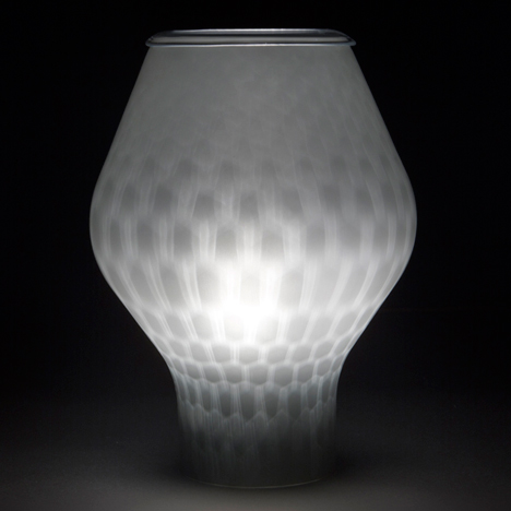 Benjamin Hubert experiments with glass blowing to create Beacon lamps