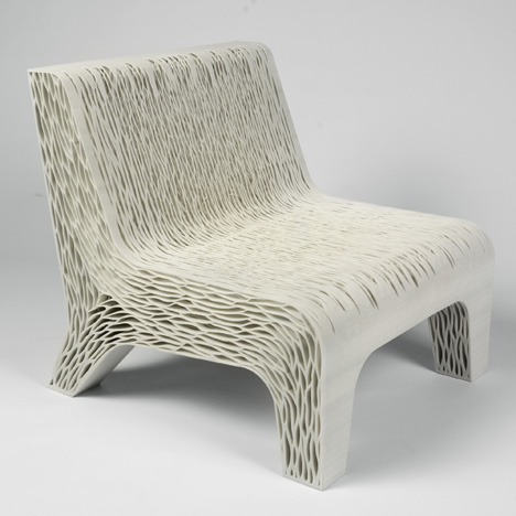 Biomimicry 3D-printed Soft Seat by Lilian van Daal