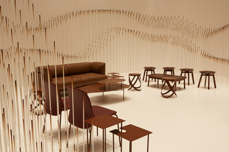 Chocolatetexture installation by Nendo at Maison&Objet 2015