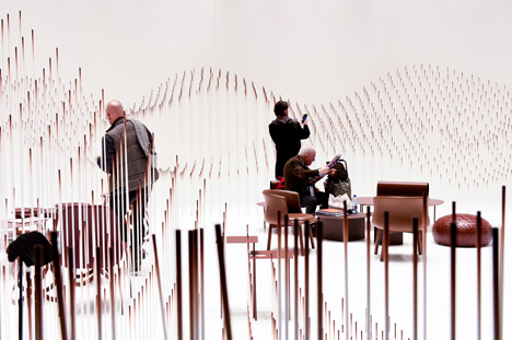 Chocolatetexture installation by Nendo at Maison&Objet 2015