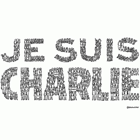 Dave Walker Je Suis Charlie illustration