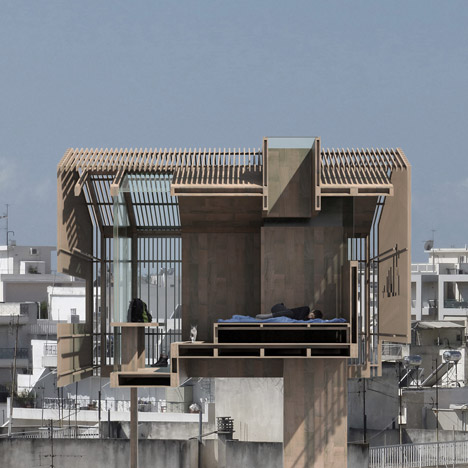 Detached Urban Hut in Athens by Dragonas Christopoulou Architects
