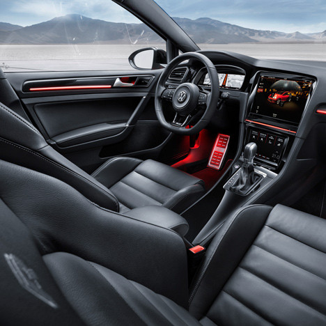 Golf R Touch by Volkswagen at CES 2015