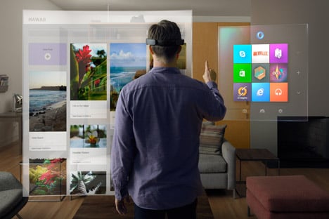 Microsoft HoloLens augmented reality headset for Windows 10