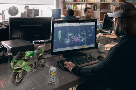 Microsoft HoloLens augmented reality headset for Windows 10