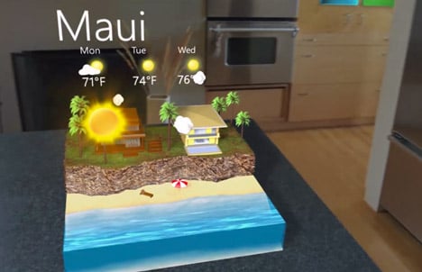 Microsoft HoloLens augmented reality headset for Windows 10