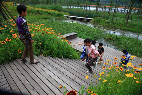 Minghu Wetland Park by Turenscape