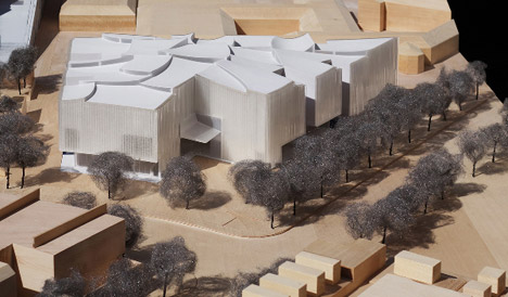 Model view of the Nancy and Rich Kinder Building