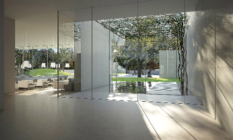 The Nancy and Rich Kinder Building sculpture garden entrance