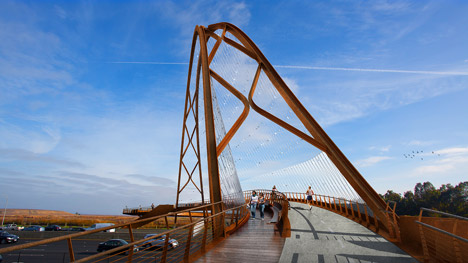 Palo Alto bridge by 64North