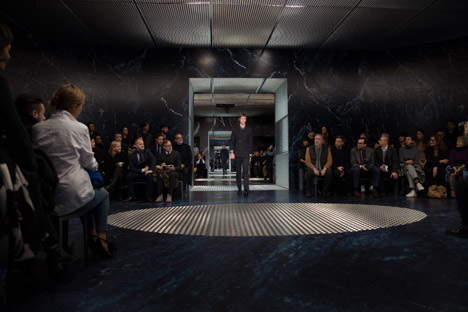Prada AW15 menswear catwalk by OMA/AMO