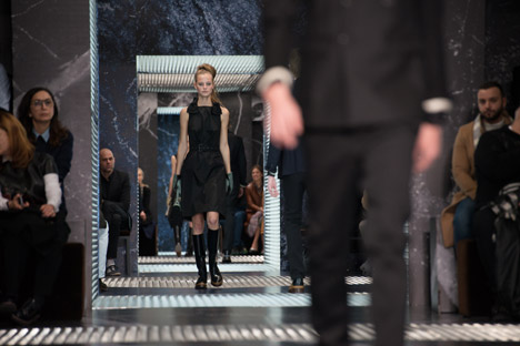 Prada AW15 menswear catwalk by OMA/AMO