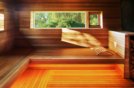 Sauna in the Hudson Valley by Andre Tchelistcheff Architects