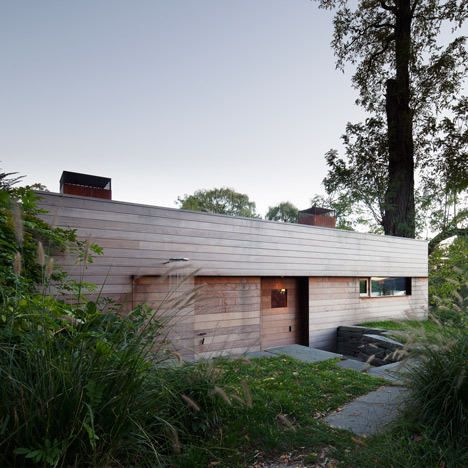 Sauna in the Hudson Valley by Andre Tchelistcheff Architects