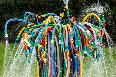 Serpentine Fountain by Bertrand Lavier
