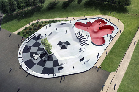 Skate park in Reims by Planda architectes and Constructo