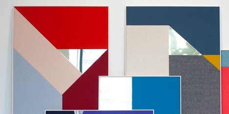 StokkeAustad’s acoustic panels pair colourful fabric with metal and stone