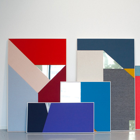 StokkeAustad’s acoustic panels pair colourful fabric with metal and stone
