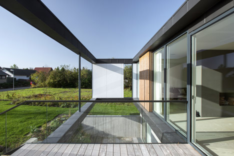 CF Møller's Villa R features a sunken floor for the clients' children