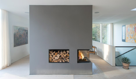 CF Møller's Villa R features a sunken floor for the clients' children