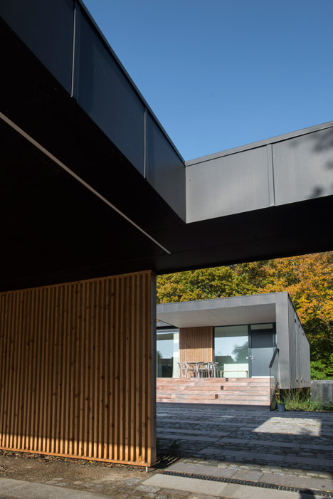 CF Møller's Villa R features a sunken floor for the clients' children