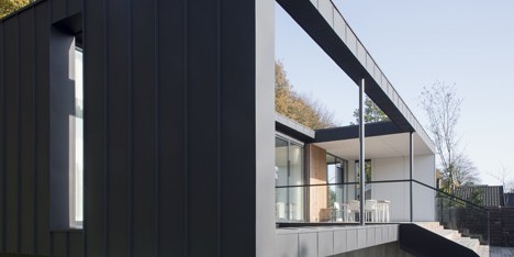 CF Møller's Villa R features a sunken floor for the clients' children