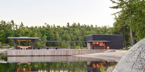 A Modern Boathouse in a Canadian Landscape by Weiss Architecture