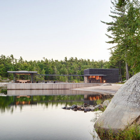 A Modern Boathouse in a Canadian Landscape by Weiss Architecture
