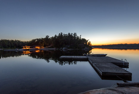 A Modern Boathouse in a Canadian Landscape by Weiss Architecture