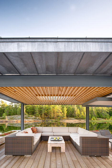 A Modern Boathouse in a Canadian Landscape by Weiss Architecture