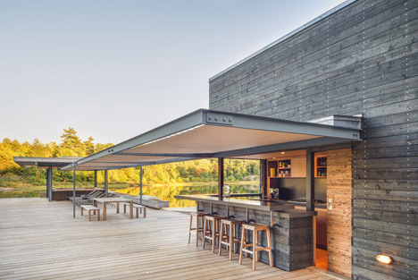 A Modern Boathouse in a Canadian Landscape by Weiss Architecture