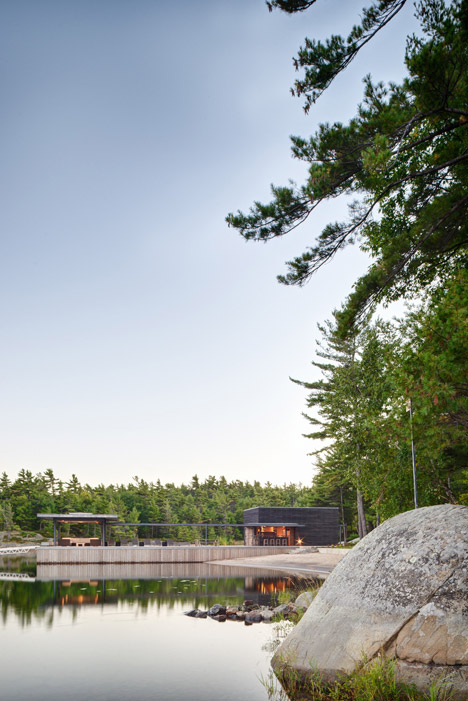 A Modern Boathouse in a Canadian Landscape by Weiss Architecture