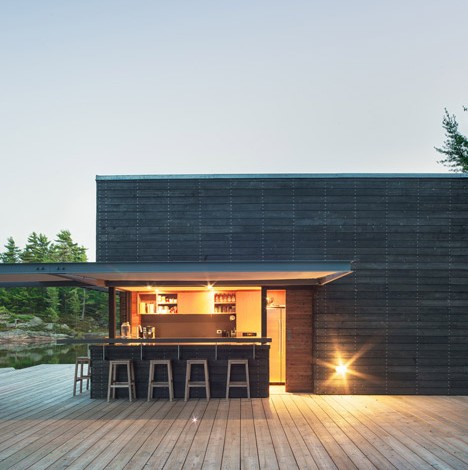 A Modern Boathouse in a Canadian Landscape by Weiss Architecture