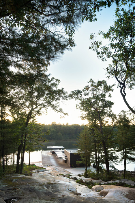 A Modern Boathouse in a Canadian Landscape by Weiss Architecture