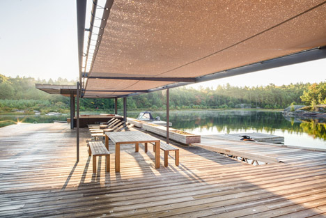A Modern Boathouse in a Canadian Landscape by Weiss Architecture