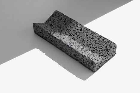 Basalt deskware series by Jeonghwa Seo