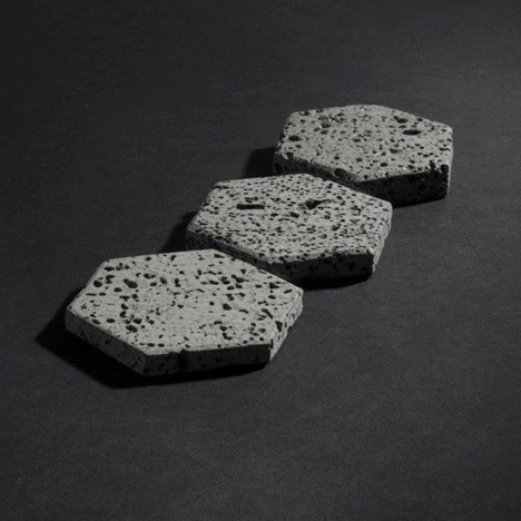 Basalt deskware series by Jeonghwa Seo