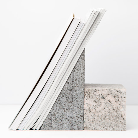 Dorme Sofa and Granit Bookends Greenhouse by Silje Nesdal