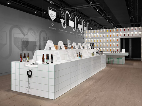 Beer exhibition by Form Us With Love at Spiritmuseum Stockholm