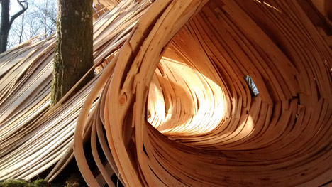 Hooke Park Tetrahedron & Big Fish by AA Design & Make