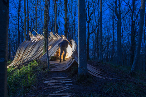 Hooke Park Tetrahedron & Big Fish by AA Design & Make