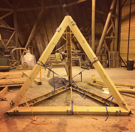 Hooke Park Tetrahedron & Big Fish by AA Design & Make
