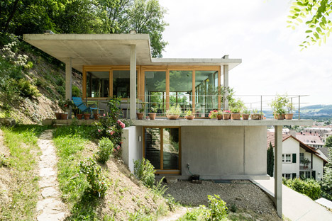 House on a Slope by Gian Salis