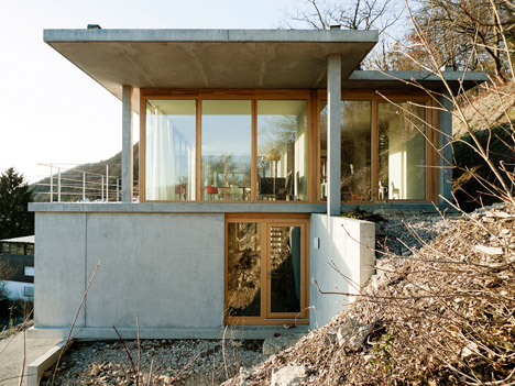 House on a Slope by Gian Salis