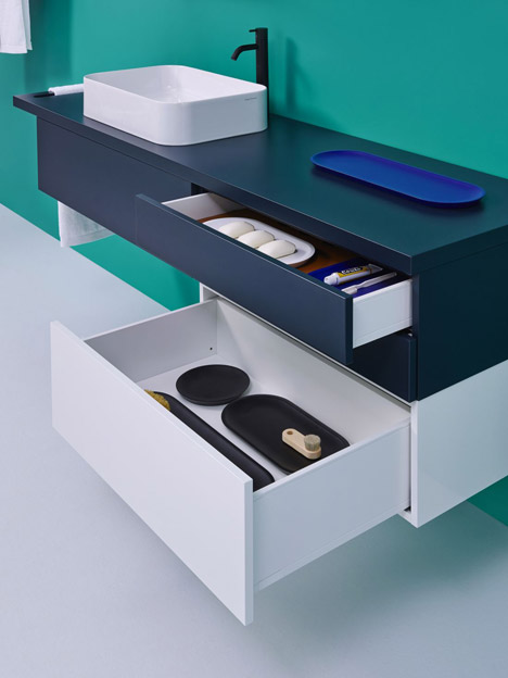 Ingrid bathroom collection by Jean-Francois D'Or for Vika