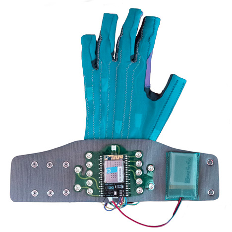 Mi.Mu gesture-control glove developed by a team led by Imogen Heap