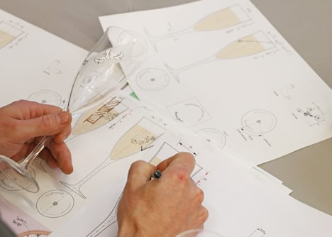 Mischer'Traxler's champagne flute for Perrier-Jouët's Blasson Rosé