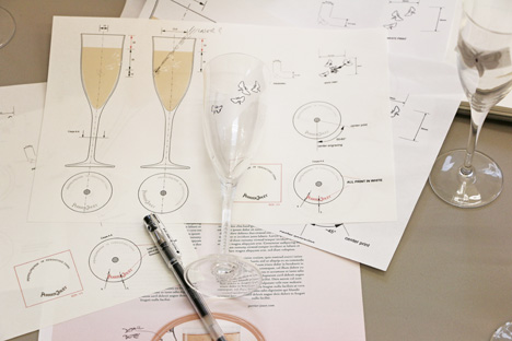 Mischer'Traxler's champagne flute for Perrier-Jouët's Blasson Rosé