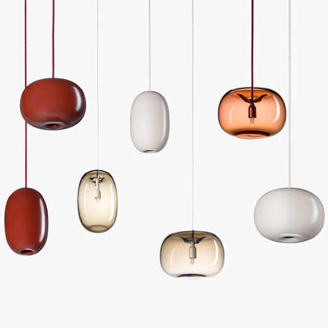 Pebble lamps by Jonas Karlsson for Orsjo